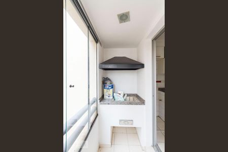 Varanda com churrasqueira de kitnet/studio para alugar com 1 quarto, 35m² em Jabaquara, São Paulo