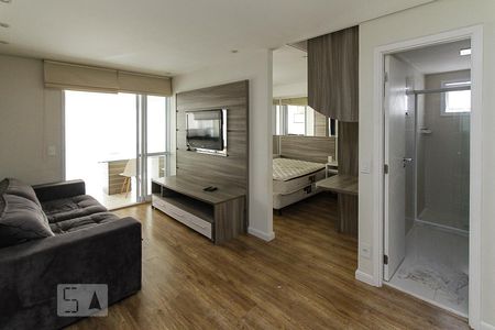 Sala de apartamento para alugar com 1 quarto, 53m² em Jardim Anália Franco, São Paulo