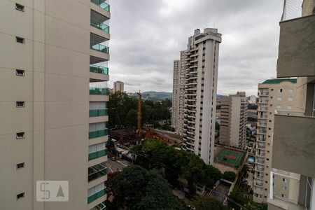 Vista da Sala de apartamento à venda com 1 quarto, 54m² em Alphaville Industrial, Barueri