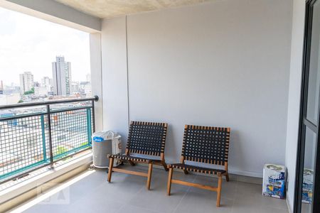 Varanda de kitnet/studio para alugar com 1 quarto, 30m² em Bom Retiro, São Paulo