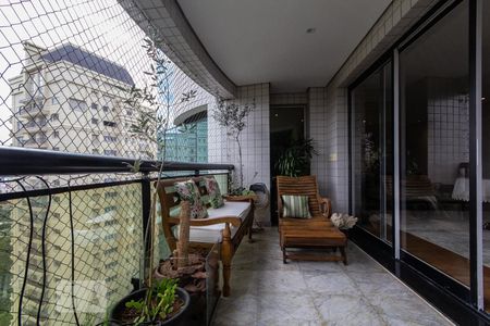 Varanda da Sala de apartamento à venda com 4 quartos, 360m² em Paraíso do Morumbi, São Paulo