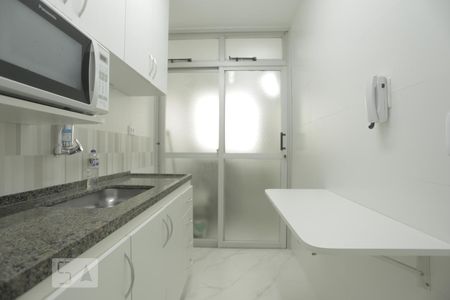 Cozinha de apartamento para alugar com 1 quarto, 45m² em Santa Cecilia, São Paulo