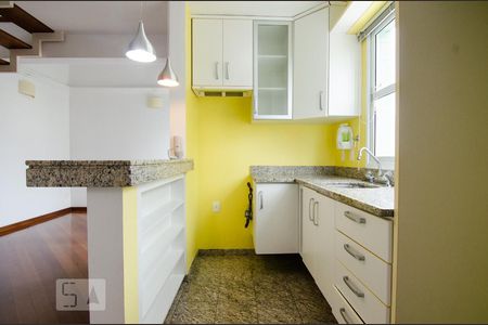 Cozinha de apartamento para alugar com 1 quarto, 60m² em Cambuí, Campinas