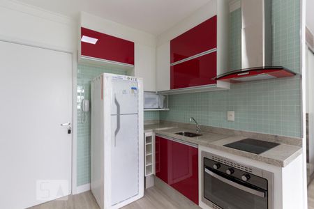 Cozinha de kitnet/studio para alugar com 1 quarto, 38m² em Chácara Itaim, São Paulo