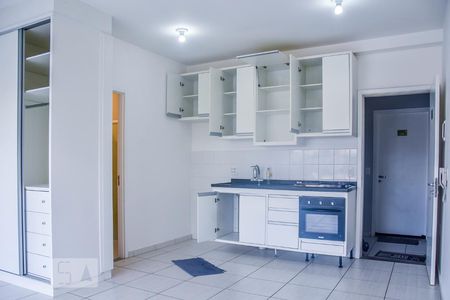 Cozinha aberta de kitnet/studio para alugar com 1 quarto, 35m² em Cambuci, São Paulo