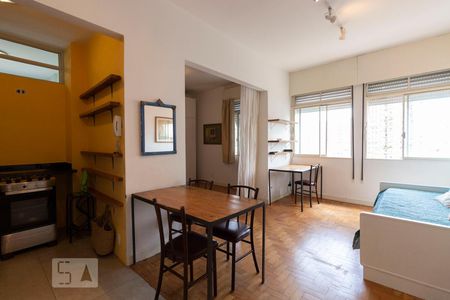 Sala de apartamento à venda com 1 quarto, 40m² em Consolação, São Paulo