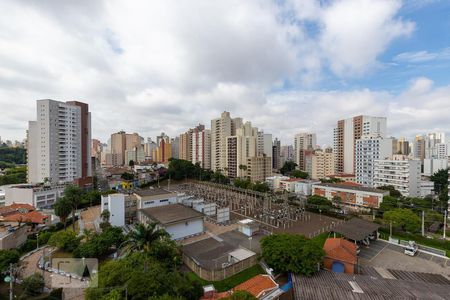 Vista da sala de apartamento à venda com 1 quarto, 50m² em Centro, Campinas