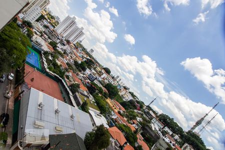 Sala vista de apartamento à venda com 3 quartos, 113m² em Sumaré, São Paulo