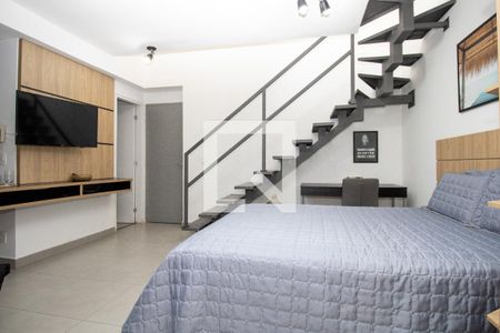 Quarto- rack TV  de apartamento à venda com 1 quarto, 53m² em Vila Olímpia, São Paulo