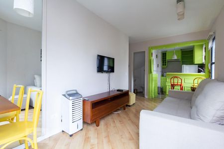 Sala de apartamento para alugar com 1 quarto, 40m² em Itaim Bibi, São Paulo