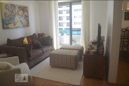 Detalhe Sala de apartamento à venda com 2 quartos, 78m² em Vila Andrade, São Paulo
