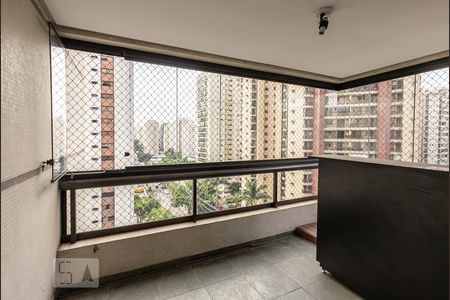 Varanda da Sala de apartamento à venda com 3 quartos, 164m² em Indianópolis, São Paulo