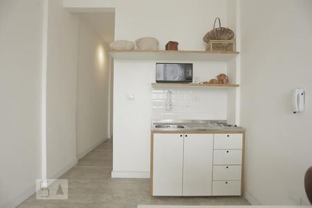 Cozinha de kitnet/studio à venda com 1 quarto, 25m² em Centro, São Paulo