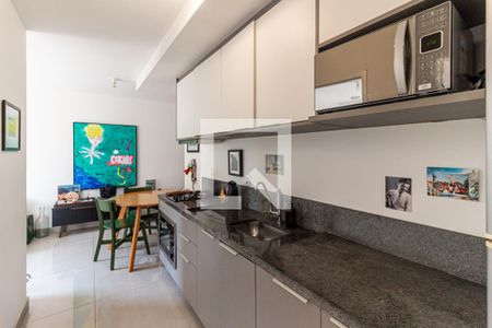 Cozinha de apartamento para alugar com 2 quartos, 38m² em Vila Buarque, São Paulo