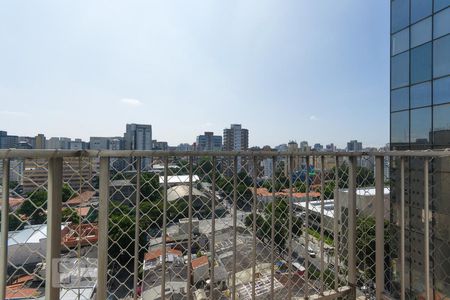 Varanda do quarto de apartamento à venda com 1 quarto, 50m² em Vila Clementino, São Paulo