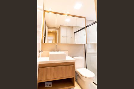 Banheiro da Suíte de apartamento à venda com 2 quartos, 76m² em Indianópolis, São Paulo