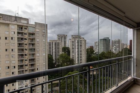 Varanda da Sala de apartamento para alugar com 2 quartos, 69m² em Vila Andrade, São Paulo