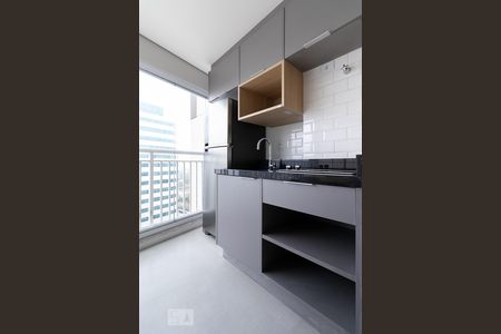 Cozinha - armários de kitnet/studio para alugar com 1 quarto, 35m² em Pinheiros, São Paulo