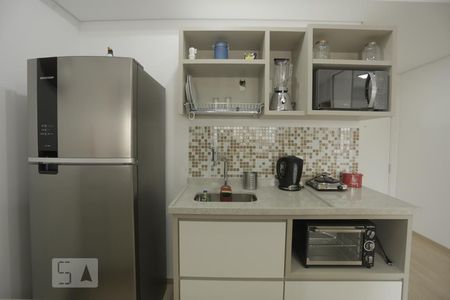 Cozinha de apartamento à venda com 1 quarto, 34m² em Bela Vista, São Paulo