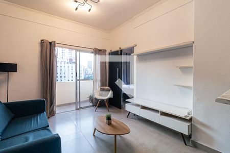 Sala de apartamento à venda com 1 quarto, 50m² em Bela Vista, São Paulo