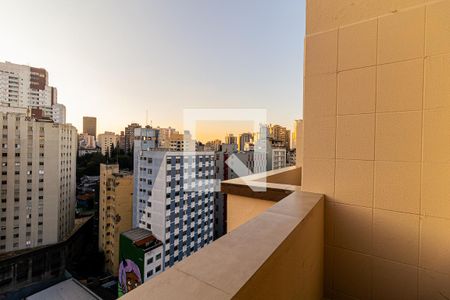 Sacada da Sala de apartamento à venda com 1 quarto, 50m² em Bela Vista, São Paulo