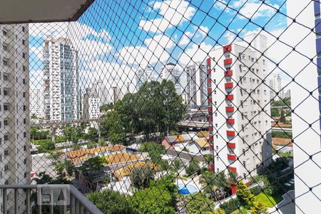 Vista da Varanda da Sala de apartamento para alugar com 4 quartos, 175m² em Brooklin Paulista, São Paulo