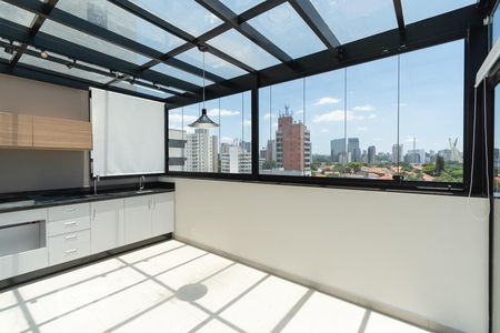 Cozinha de kitnet/studio à venda com 1 quarto, 47m² em Vila Cordeiro, São Paulo