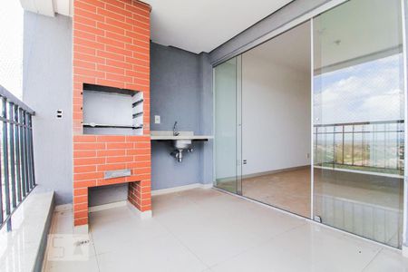 Varanda Gourmet da Sala de apartamento para alugar com 3 quartos, 93m² em Alto da Glória, Goiânia