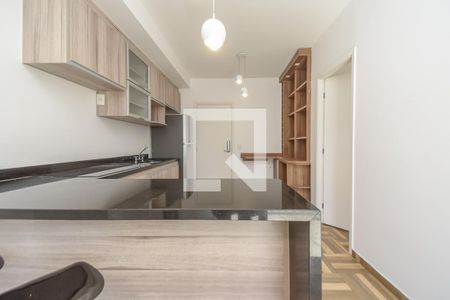 Sala/Cozinha de apartamento para alugar com 1 quarto, 43m² em Santa Cecília, São Paulo