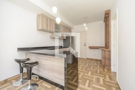 Sala/Cozinha de apartamento para alugar com 1 quarto, 43m² em Santa Cecília, São Paulo