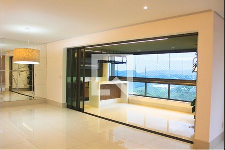 Sala de apartamento à venda com 4 quartos, 201m² em Vila da Serra, Nova Lima