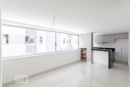 Sala - cozinha de apartamento para alugar com 2 quartos, 60m² em Funcionários, Belo Horizonte