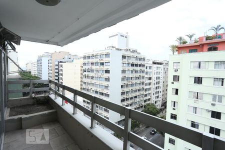 Varanda da Sala de apartamento para alugar com 2 quartos, 59m² em Copacabana, Rio de Janeiro