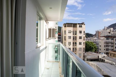 Varanda da Sala de apartamento para alugar com 2 quartos, 73m² em Botafogo, Rio de Janeiro