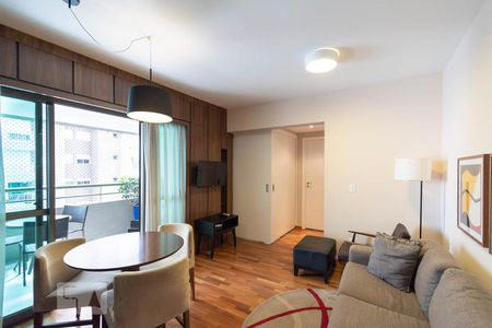 Sala de apartamento para alugar com 2 quartos, 65m² em Brooklin Paulista, São Paulo