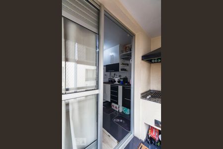 Varanda com churrasqueira de apartamento para alugar com 1 quarto, 35m² em Jabaquara, São Paulo