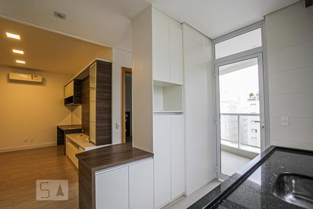 Cozinha de apartamento para alugar com 1 quarto, 50m² em Cambuí, Campinas