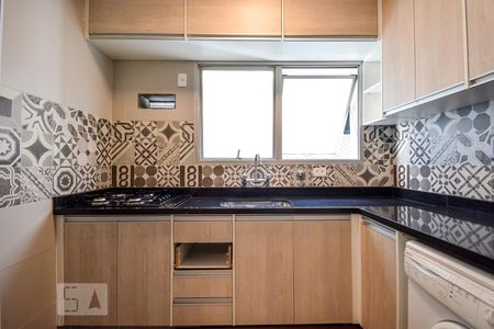 Cozinha de apartamento para alugar com 1 quarto, 40m² em Jardim Paulista, São Paulo