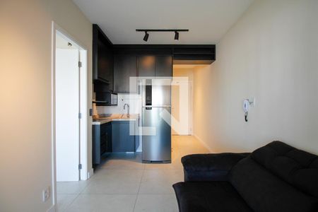 Sala e Cozinha de apartamento à venda com 1 quarto, 37m² em Pinheiros, São Paulo