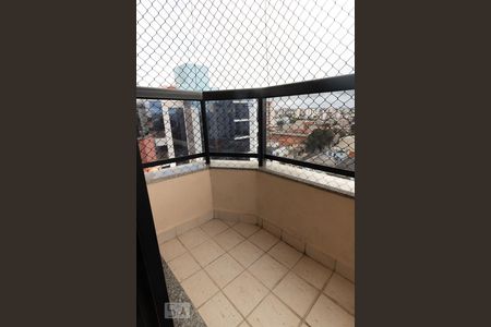 Varanda da Suite  de apartamento para alugar com 3 quartos, 104m² em Vila Gilda, Santo André