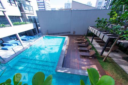 Área comum - Piscina de kitnet/studio para alugar com 1 quarto, 33m² em Jardim Paulista, São Paulo