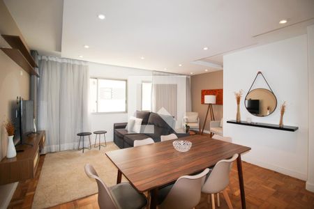 Sala de apartamento para alugar com 2 quartos, 84m² em Indianópolis, São Paulo