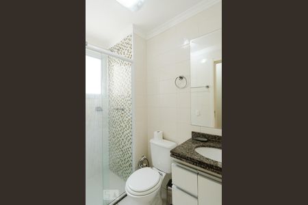 Banheiro de apartamento à venda com 2 quartos, 55m² em Nova Petrópolis, São Bernardo do Campo