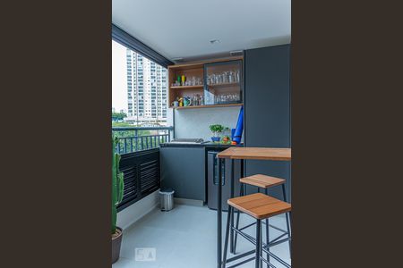 Varanda Gourmet de apartamento à venda com 2 quartos, 62m² em Sacomã, São Paulo