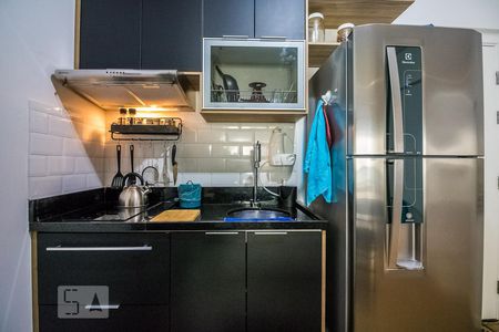 Cozinha de kitnet/studio à venda com 1 quarto, 39m² em Santa Efigênia, São Paulo