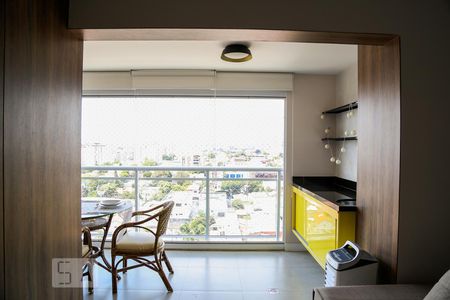 Varanda da Sala de apartamento para alugar com 1 quarto, 53m² em Jardim Brasil (zona Sul), São Paulo