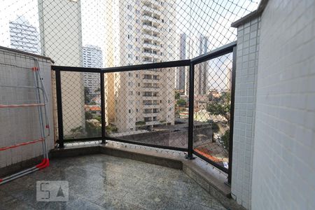 Sacada da Sala de TV de apartamento para alugar com 3 quartos, 220m² em Vila Regente Feijó, São Paulo