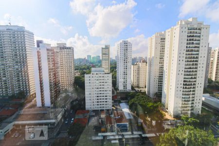 Vista Sala de apartamento à venda com 1 quarto, 45m² em Santo Amaro, São Paulo