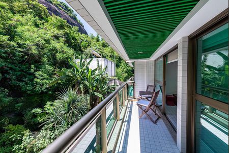 Varanda da Sala de apartamento à venda com 1 quarto, 80m² em Lagoa, Rio de Janeiro