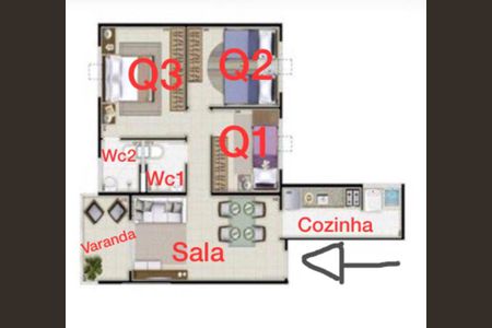 Apartamento para alugar com 3 quartos, 78m² em Taquara, Rio de Janeiro